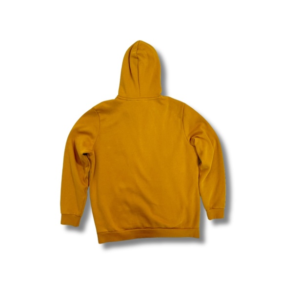 Puma BMW Motorsport Hoodie Mens Large Mustard Yellow Sweatshirt - Picture 2 of 7